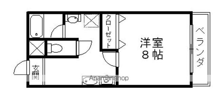 滋賀県彦根市平田町の賃貸アパートの間取り