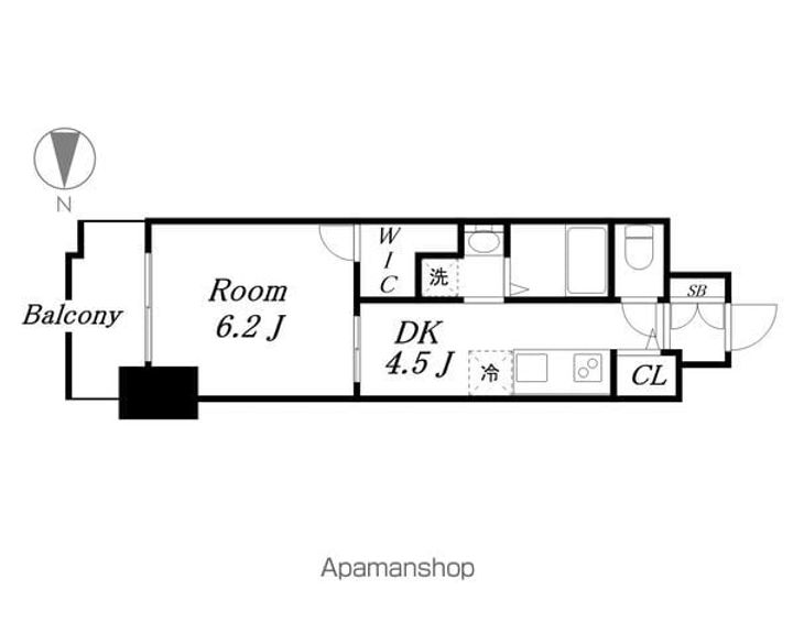 エステムコート名古屋ライブゲートの間取り