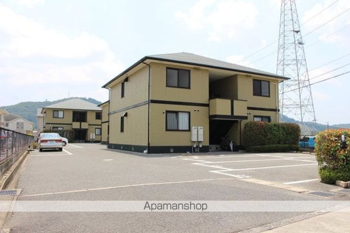 岡山県岡山市北区津高の賃貸アパートの外観