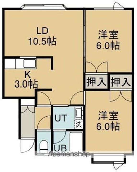 MIZUHOハイツ(ミズホハイツ)202の間取り