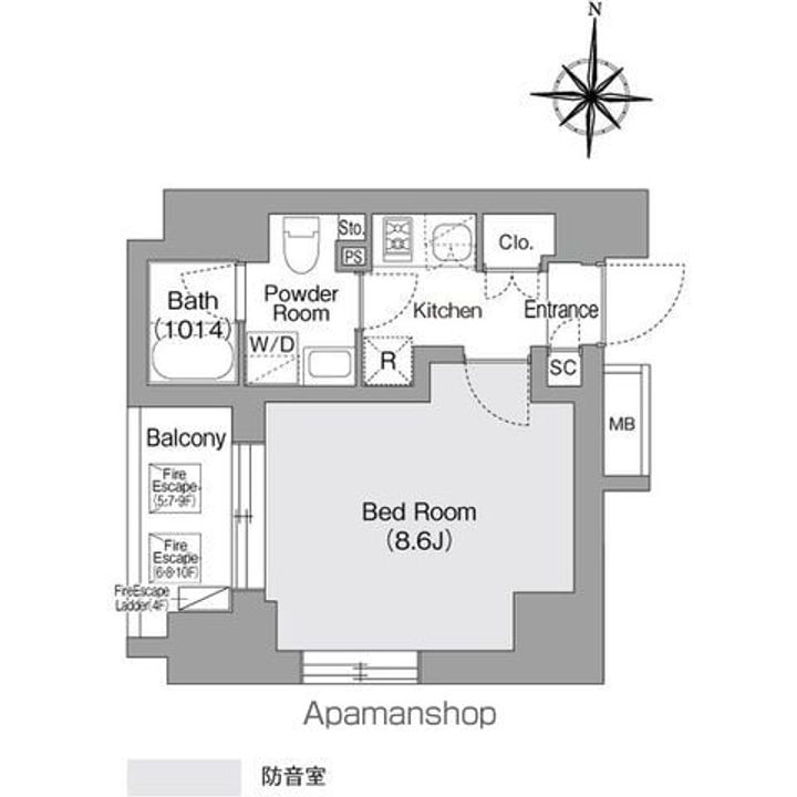 コンフォリア・リヴ森下MUTIOの間取り