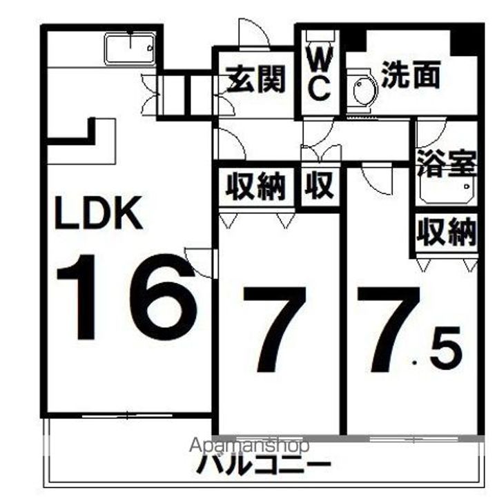 NCウイング5606の間取り