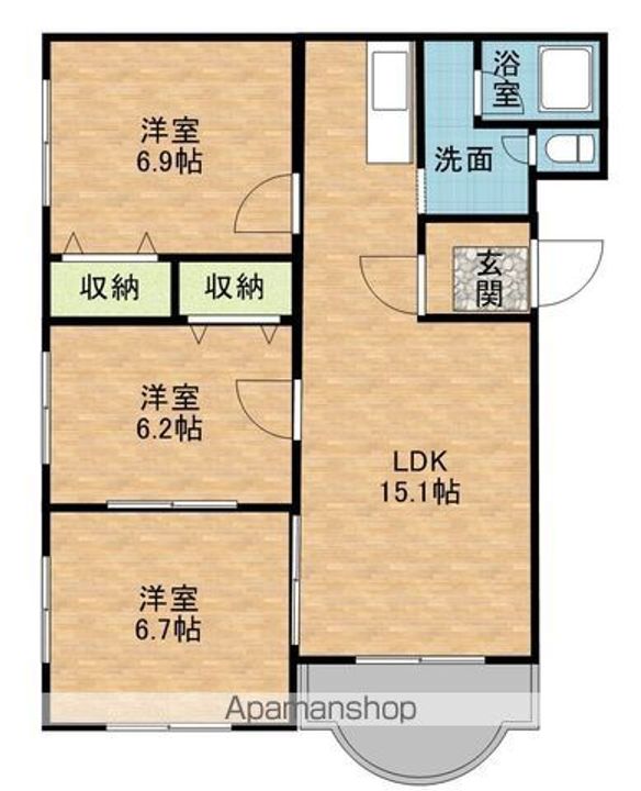 セルジェ・相生301の間取り
