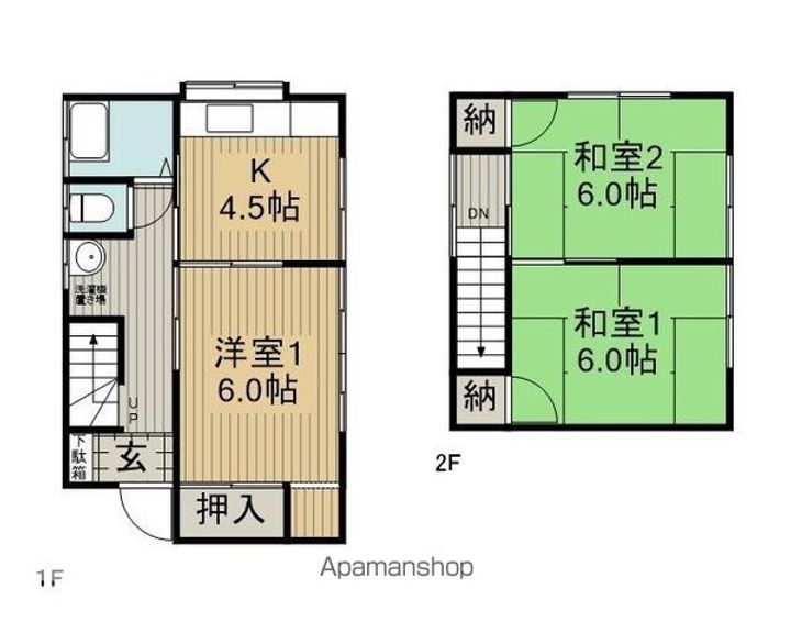 長野県諏訪市沖田町1丁目(一戸建)の賃貸物件戸建ての間取り