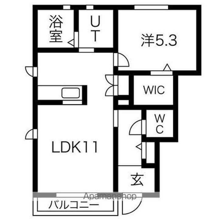 サニースポットB棟の間取り