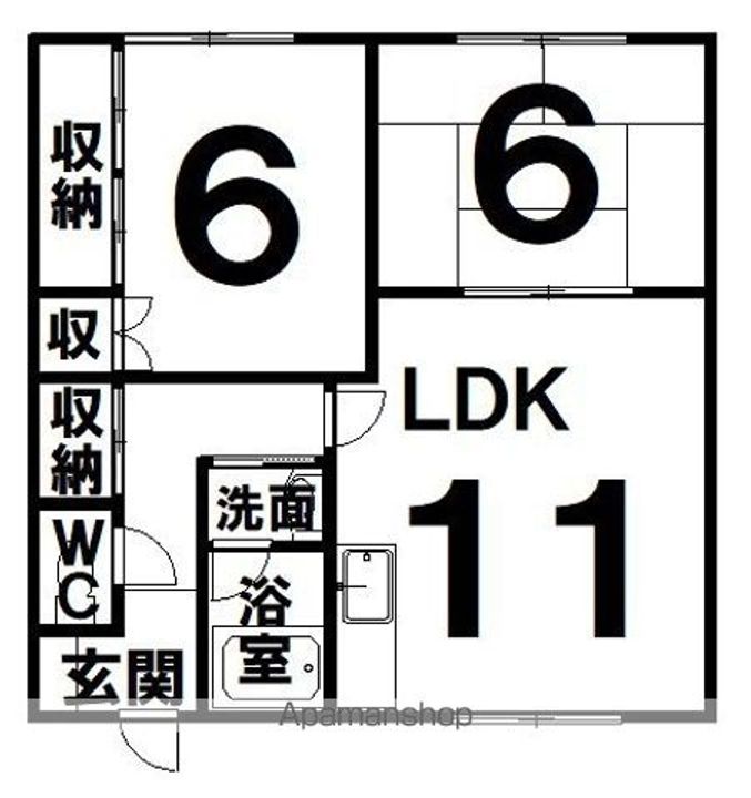 クリスタルマンションの間取り