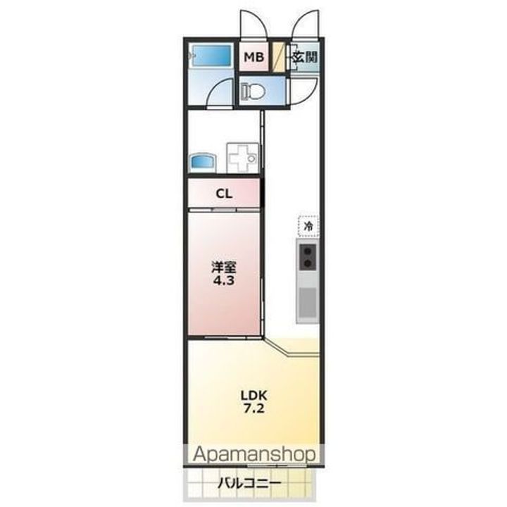 CASA LARGO 岩倉304の間取り