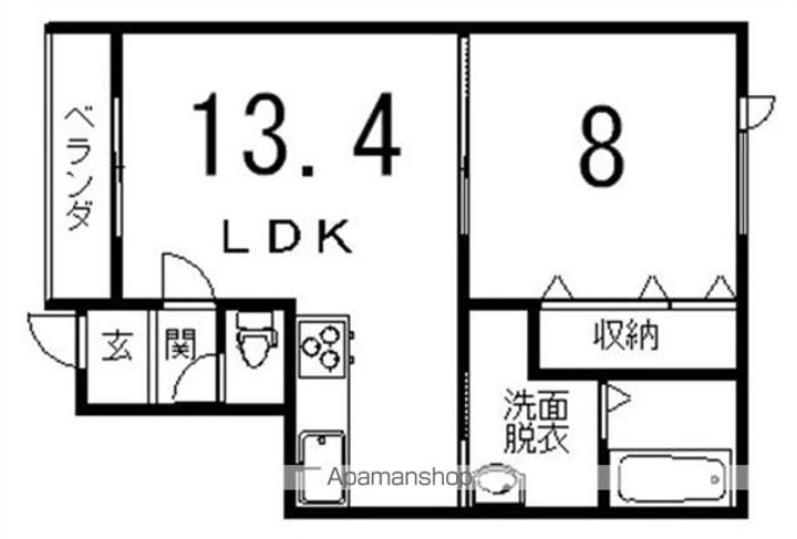 GeOⅠ(ジオワン)106の間取り