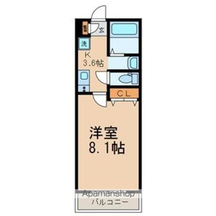 東京都葛飾区亀有2丁目の賃貸アパートの間取り