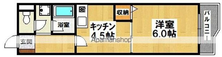 アルデール中百舌鳥405の間取り