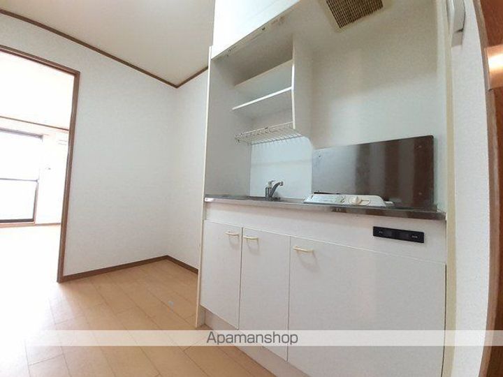 愛知県北名古屋市九之坪竹田の賃貸アパートのキッチン