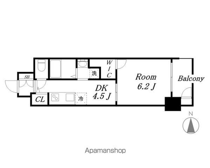 エステムコート名古屋ライブゲート1201の間取り