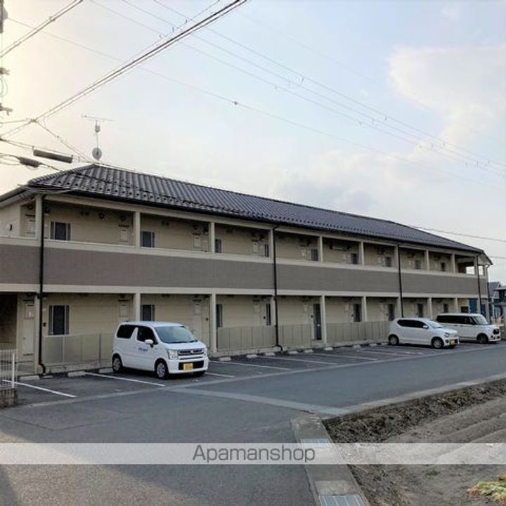 滋賀県甲賀市水口町的場の賃貸アパートの外観
