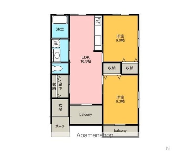 茨城県神栖市息栖(一戸建)の賃貸物件戸建ての間取り