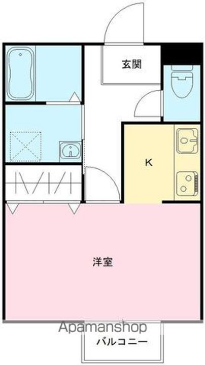 コンフォート青柳205号室の間取り