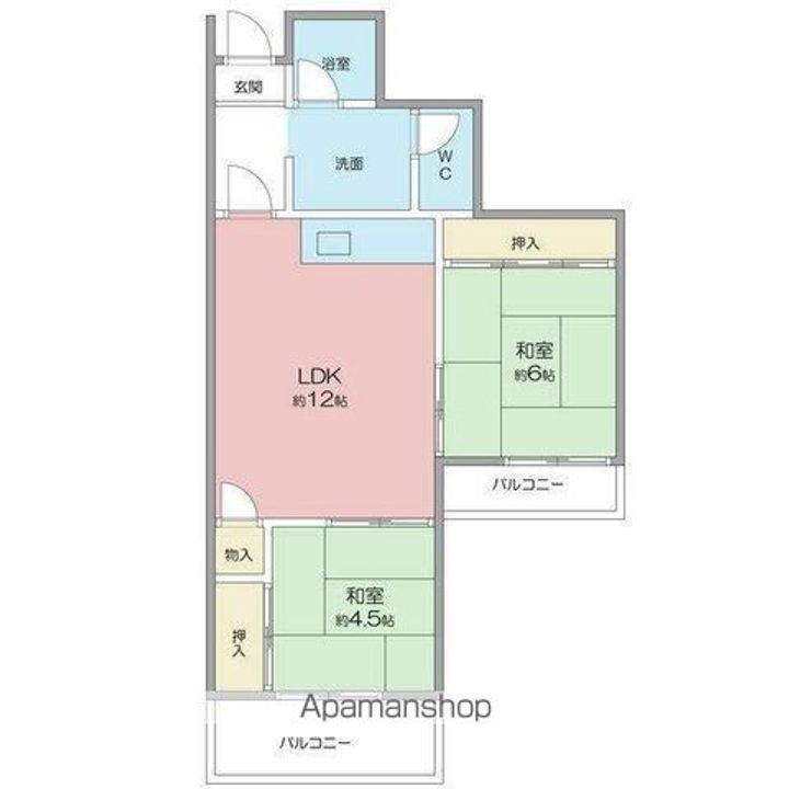 メゾン吹上の間取り