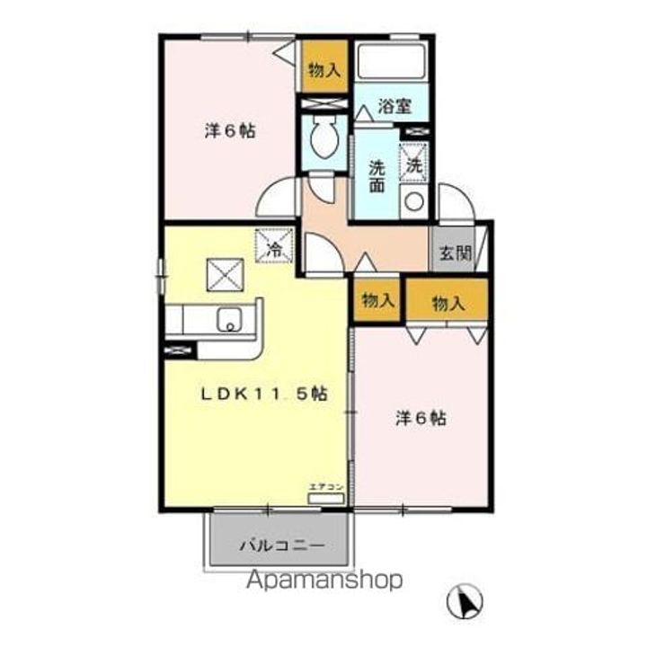 ロイヤルガーデン沢村 DEFの間取り