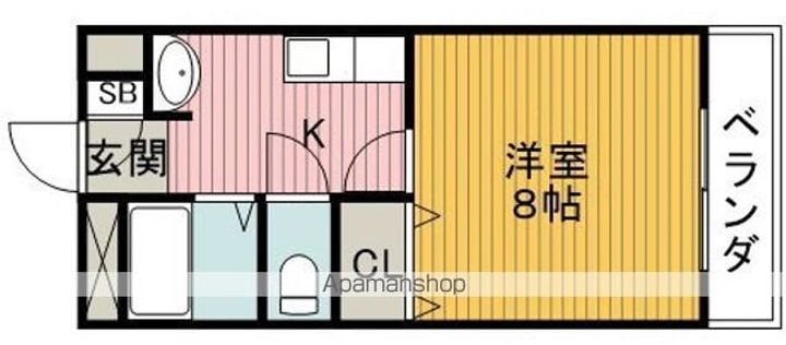市ハイツの間取り