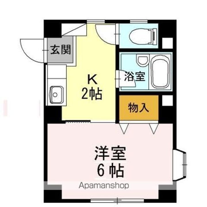 SUMIワンルームマンション1の間取り