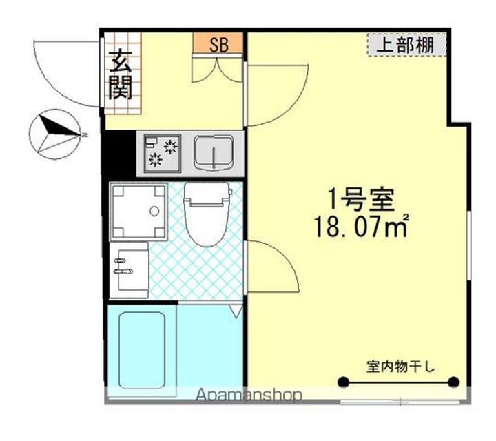 東京都葛飾区堀切6丁目の賃貸アパートの間取り