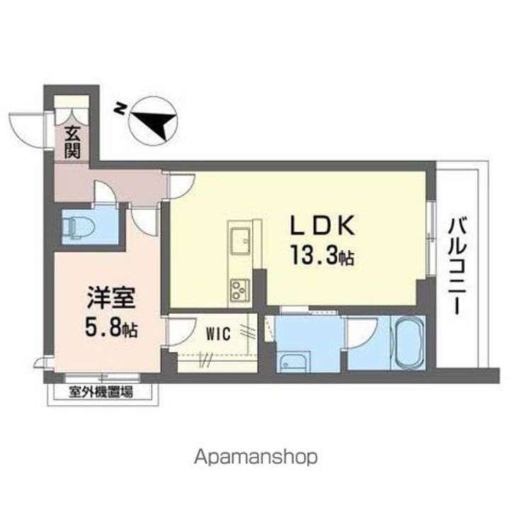 ベレオFUKATAの間取り