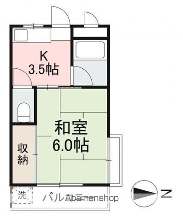 多賀コーポ302の間取り