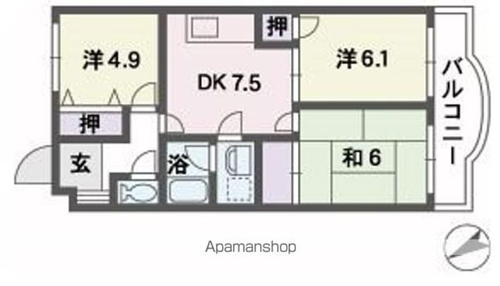 KT野芥の間取り