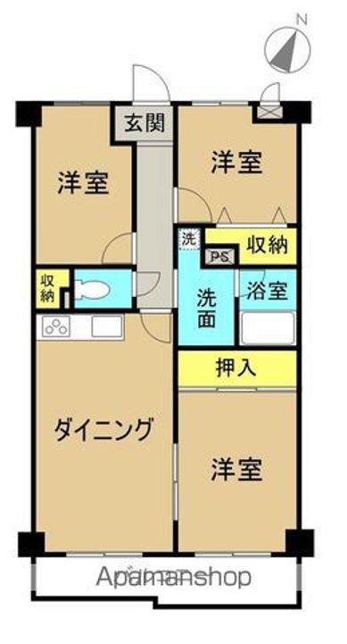 シティプラザミウラ502.の間取り