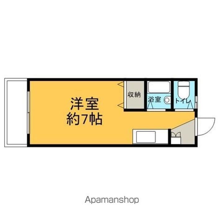 ワンルーム友18の間取り