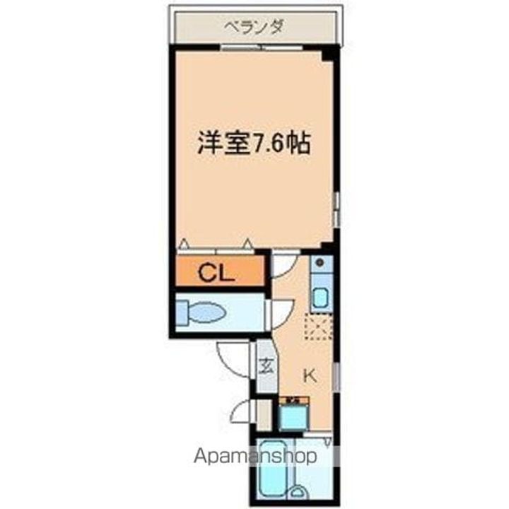 東京都中野区江原町3丁目の賃貸マンションの間取り