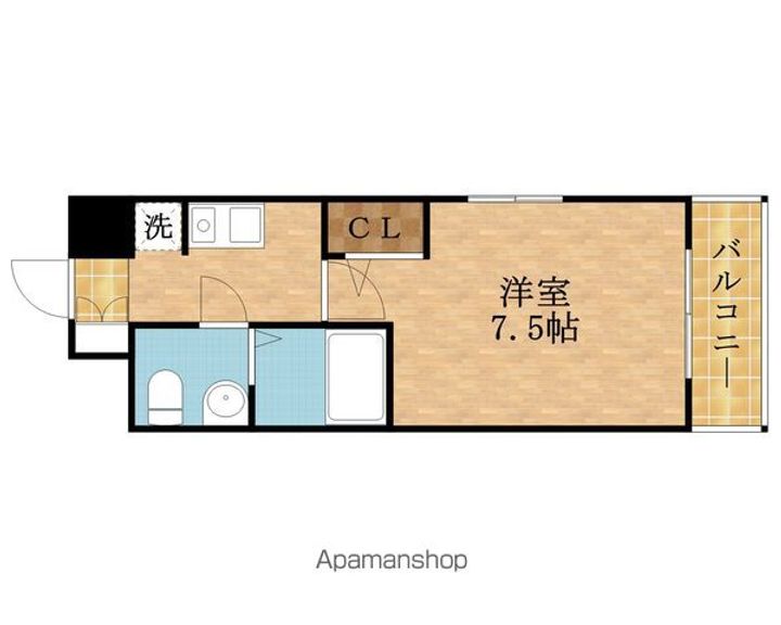 エスリード京橋Ⅲ番館405の間取り