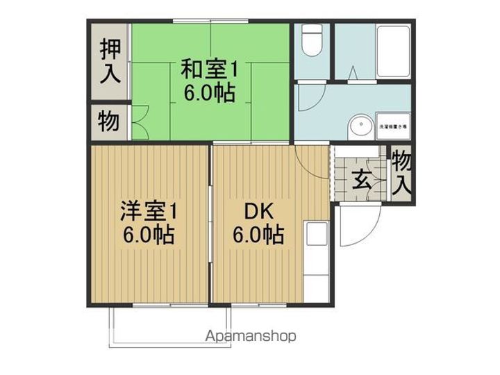 コーポさすか203の間取り