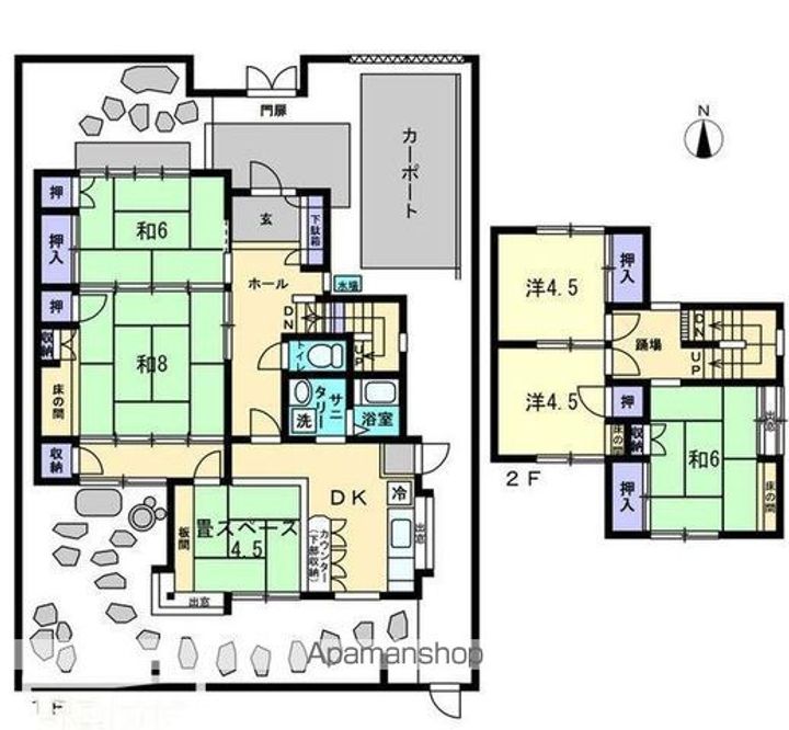 香川県高松市御厩町(一戸建)の賃貸物件の間取り