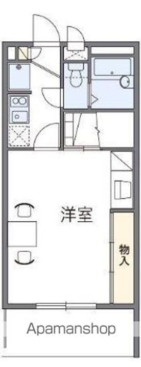香川県高松市川島東町の賃貸マンションの間取り
