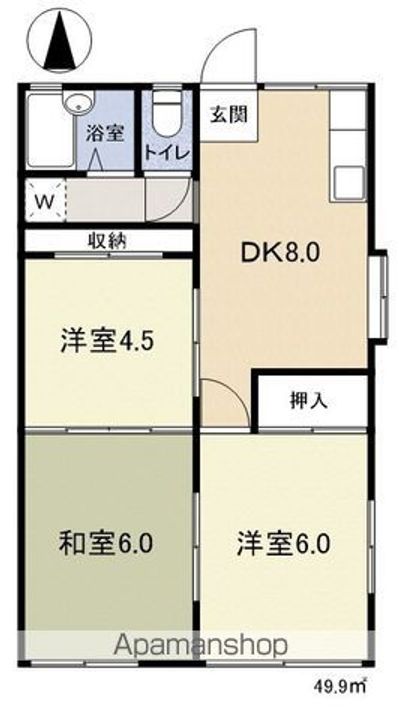セゾンフジマルの間取り