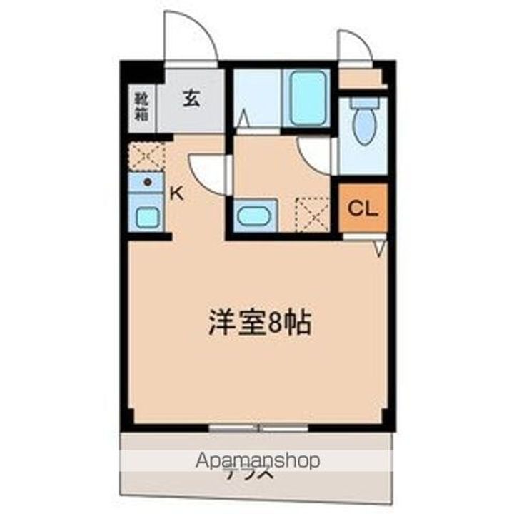 愛知県名古屋市守山区喜多山南の賃貸マンションの間取り