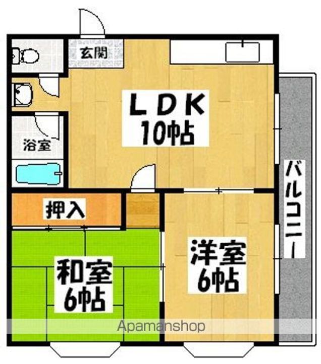 アパートメント初芝の間取り