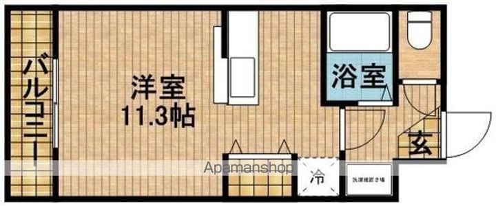 静岡県浜松市中央区萩丘2丁目の賃貸マンションの間取り