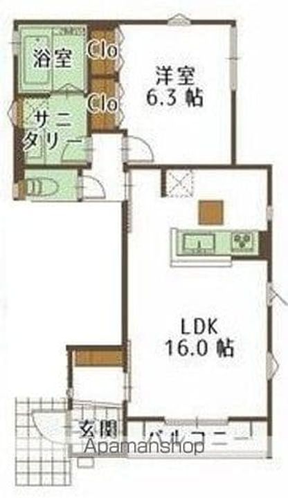 ルーツ20番館の間取り