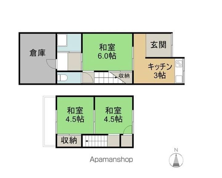 大谷荘6号の間取り