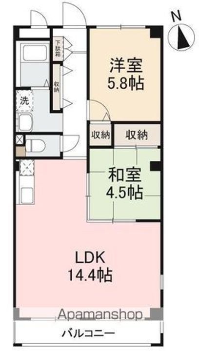 メゾン・ド・パリスA・BB301の間取り