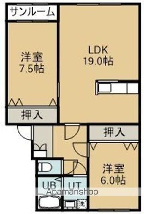 レジデンス・シーコーストⅡ101の間取り