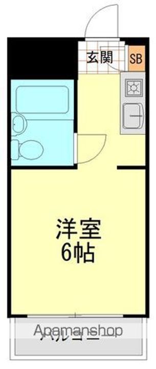 東京都目黒区上目黒4丁目の賃貸マンションの間取り