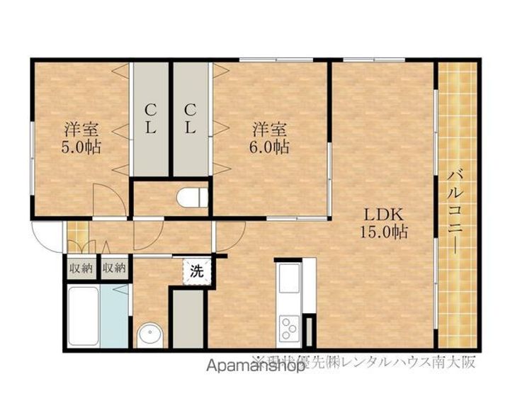 マンションクラチエ302の間取り