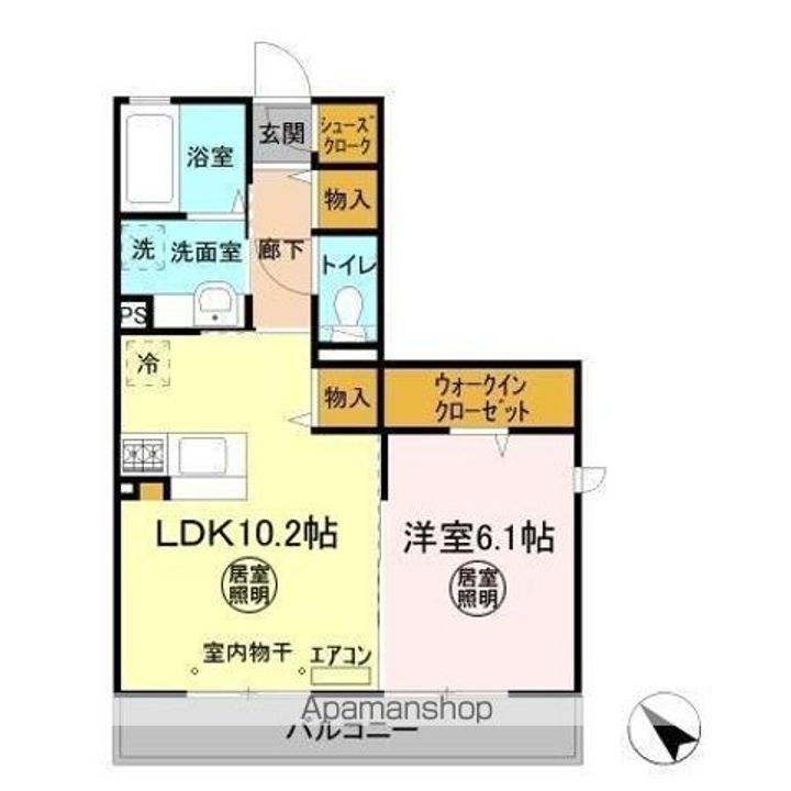 パークドオートム Dの間取り