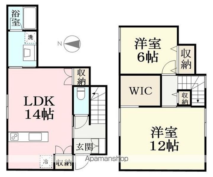 アルバー日之出B棟の間取り