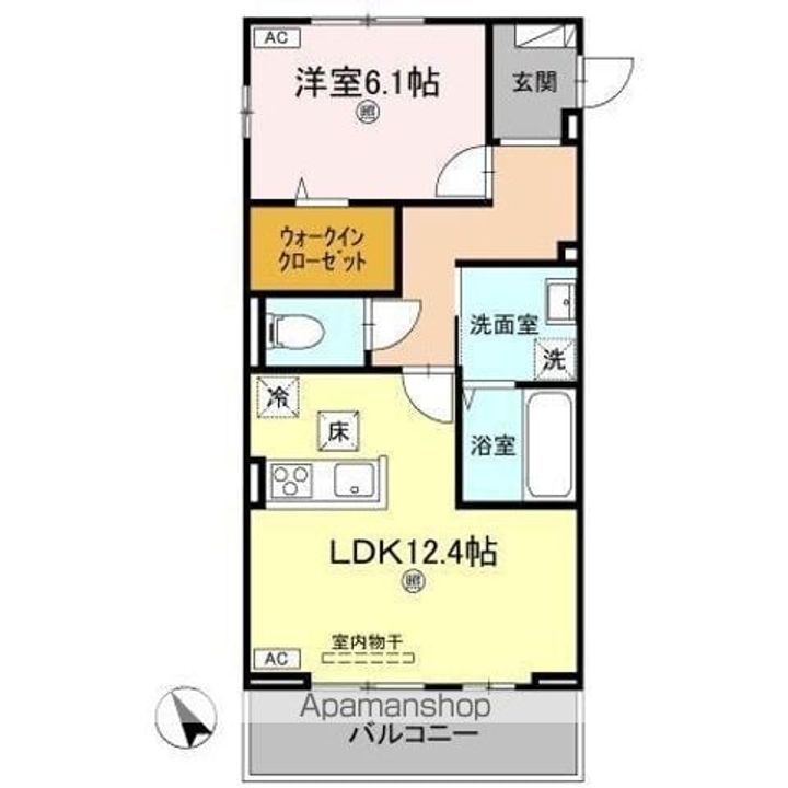 J.リヴェール高松西宝町 C棟の間取り