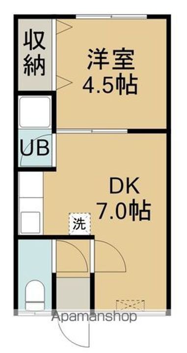 コーポいくたの間取り