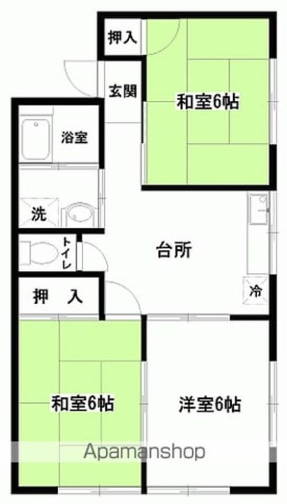 皆川ハイツの間取り