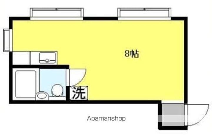 東京都目黒区駒場1丁目の賃貸マンションの間取り